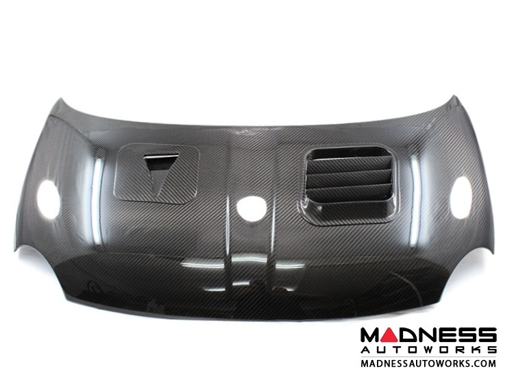 FIAT 500 Hood Carbon Fiber w/ Vents